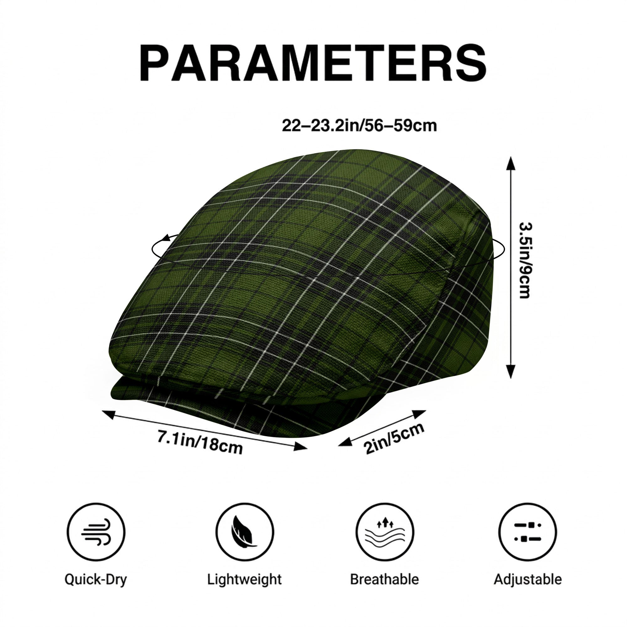 McLean Hunting Tartan Flat Caps