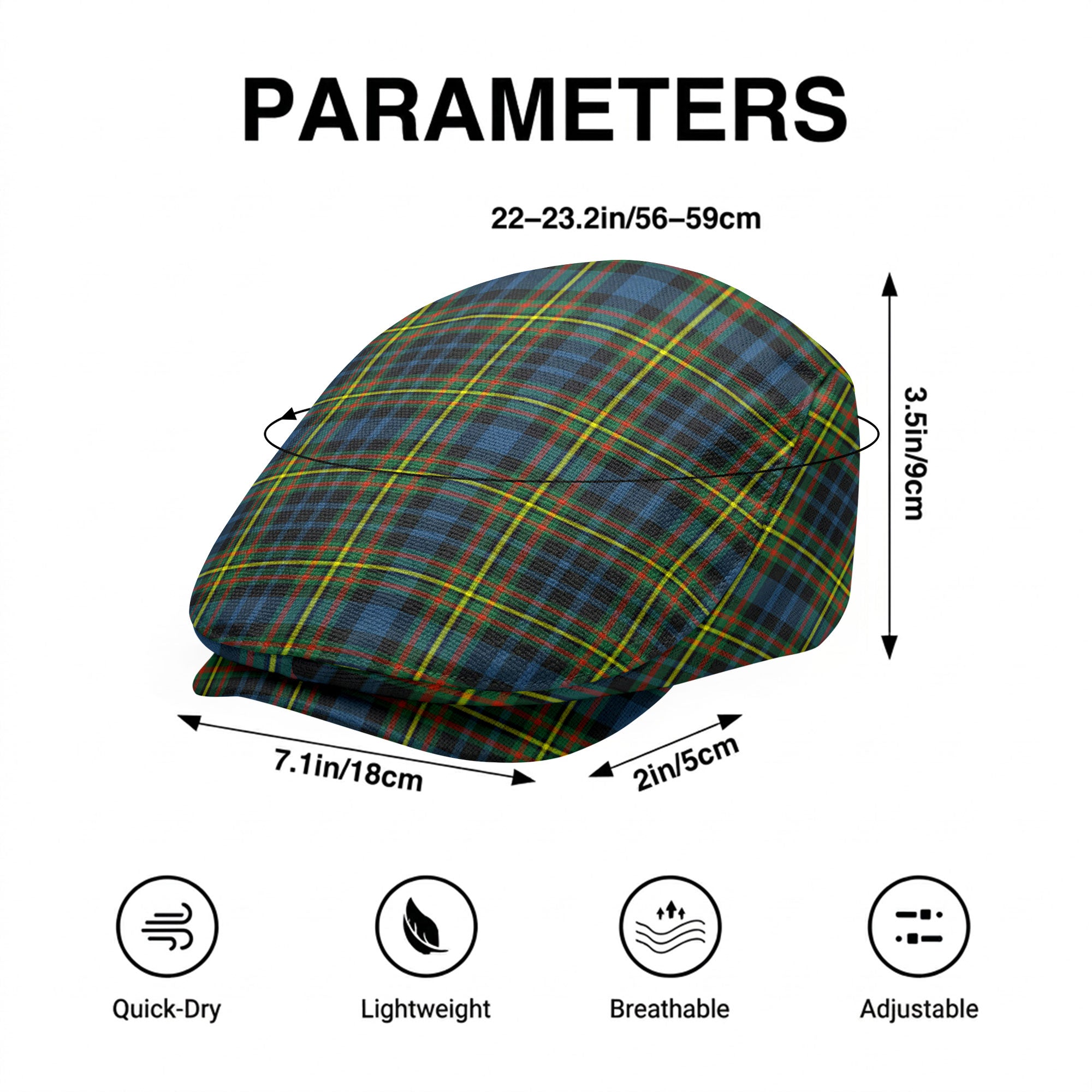 McLellan Ancient Tartan Flat Caps