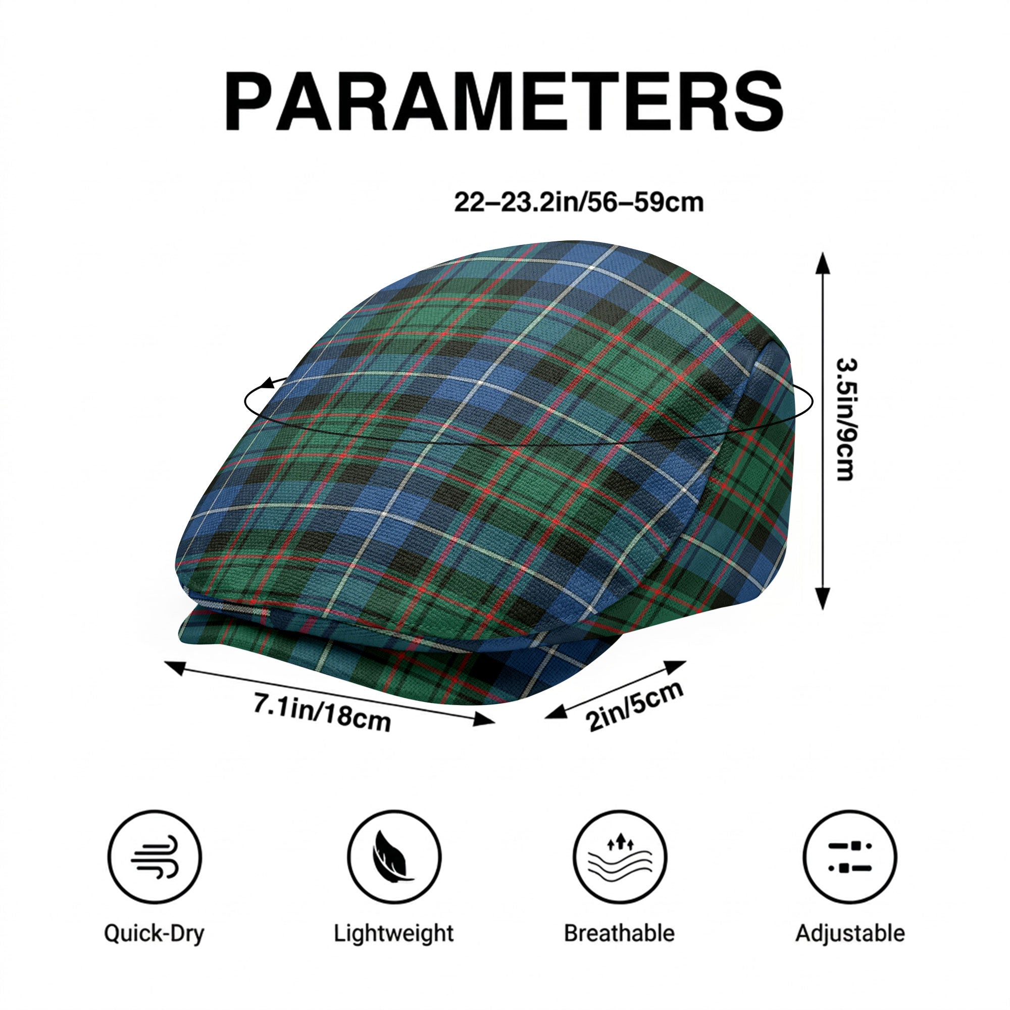 McRae Hunting Ancient Tartan Flat Caps