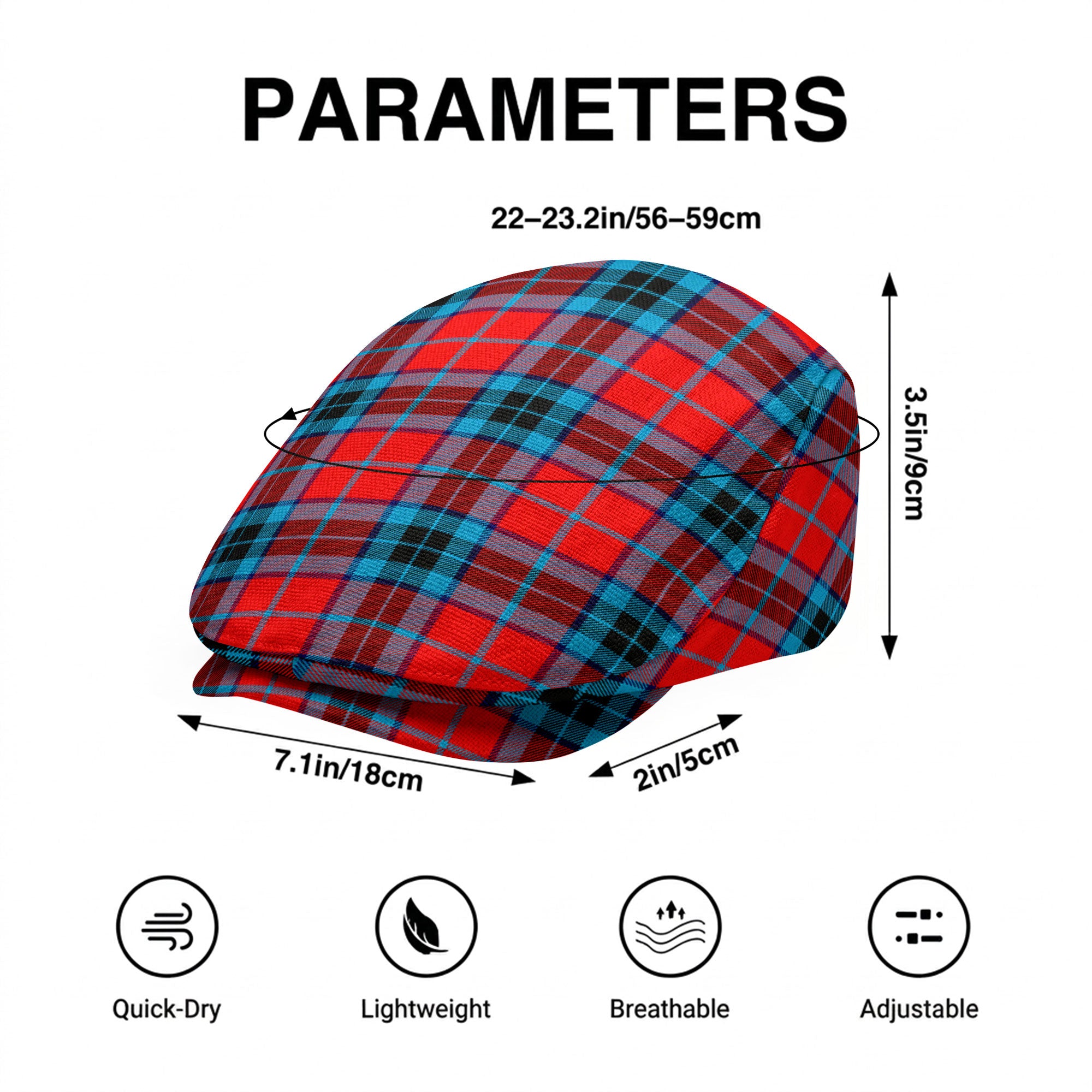 McTavish Modern Tartan Flat Caps