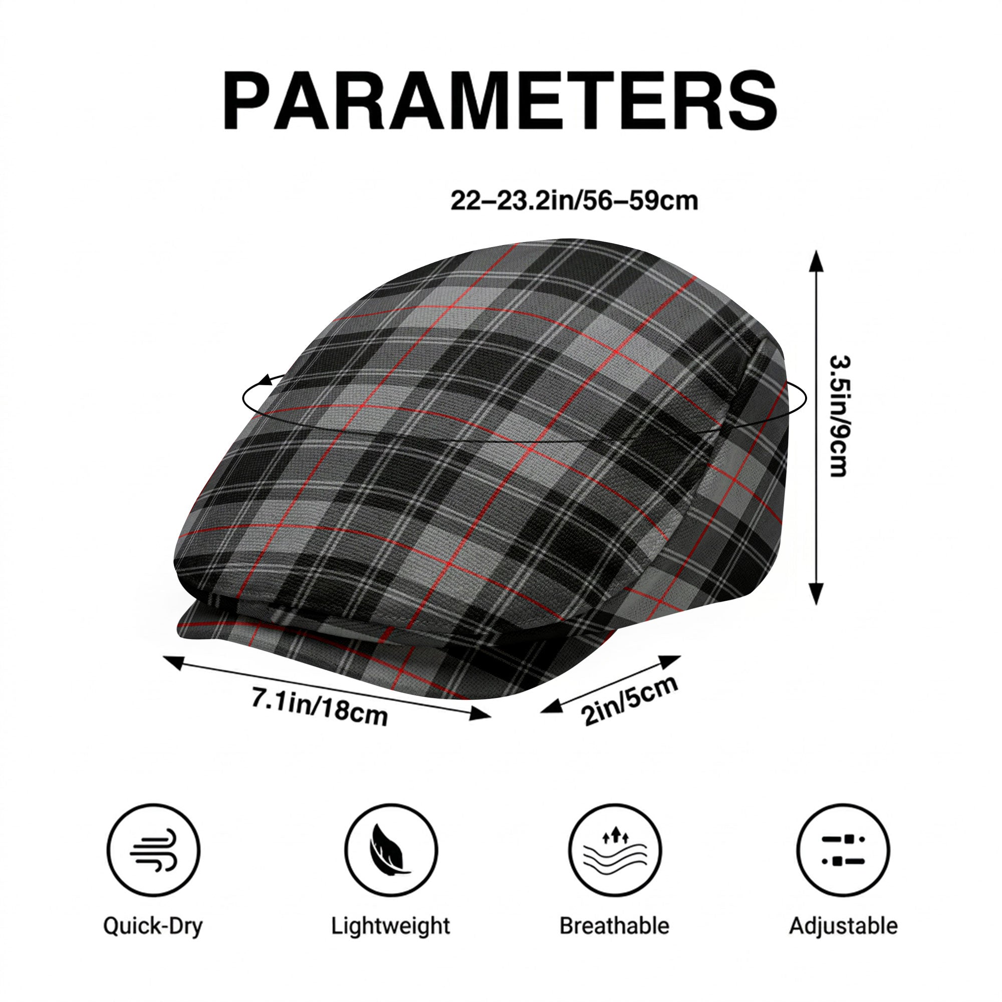 Moffat Modern Tartan Flat Caps