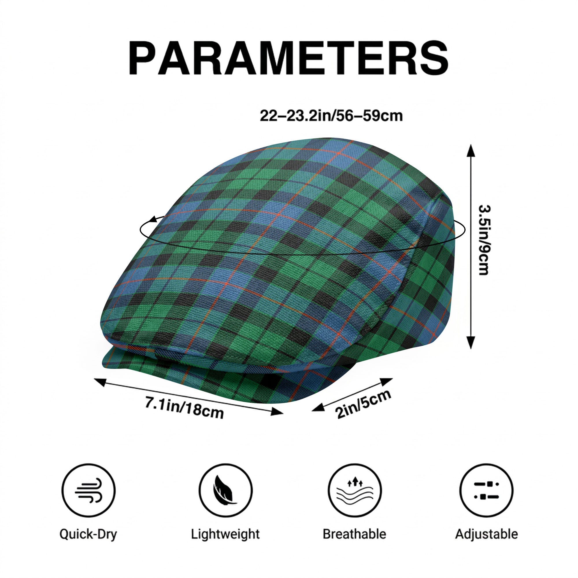 Morrison Ancient Tartan Flat Caps