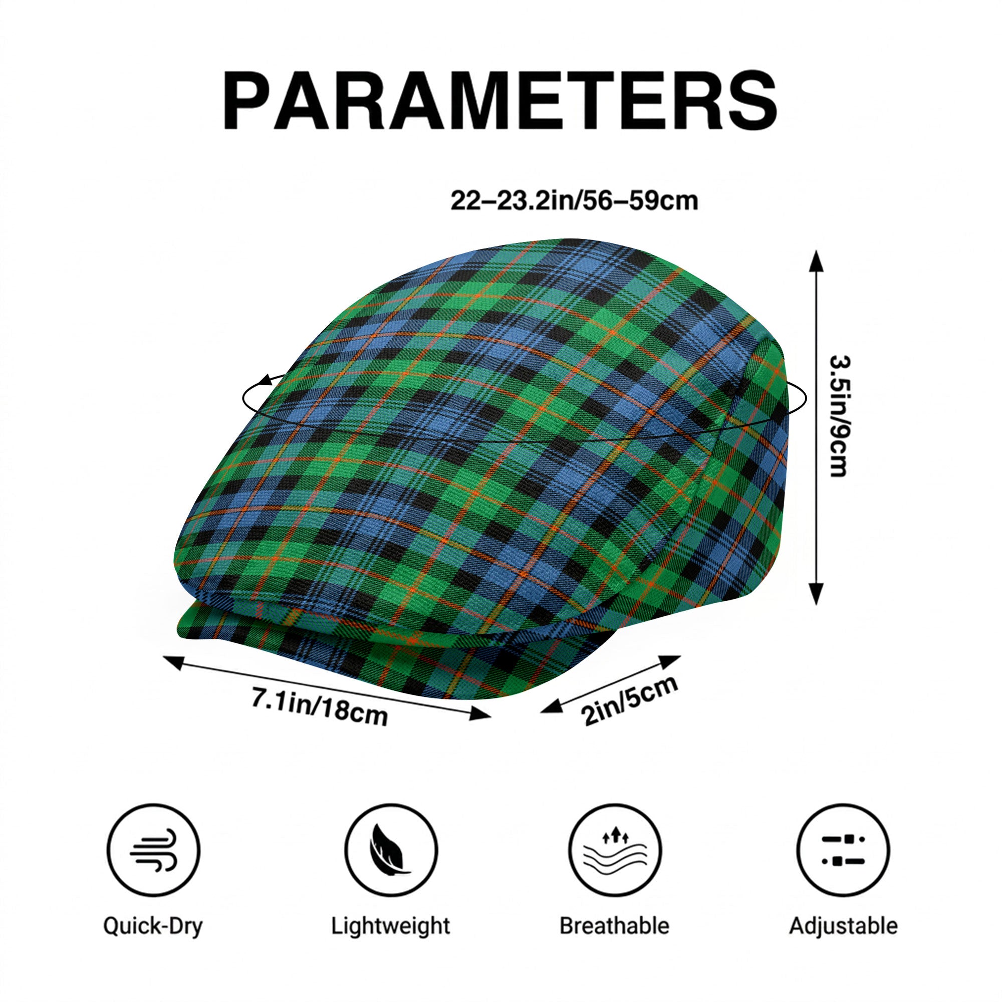 Murray of Atholl Ancient Tartan Flat Caps