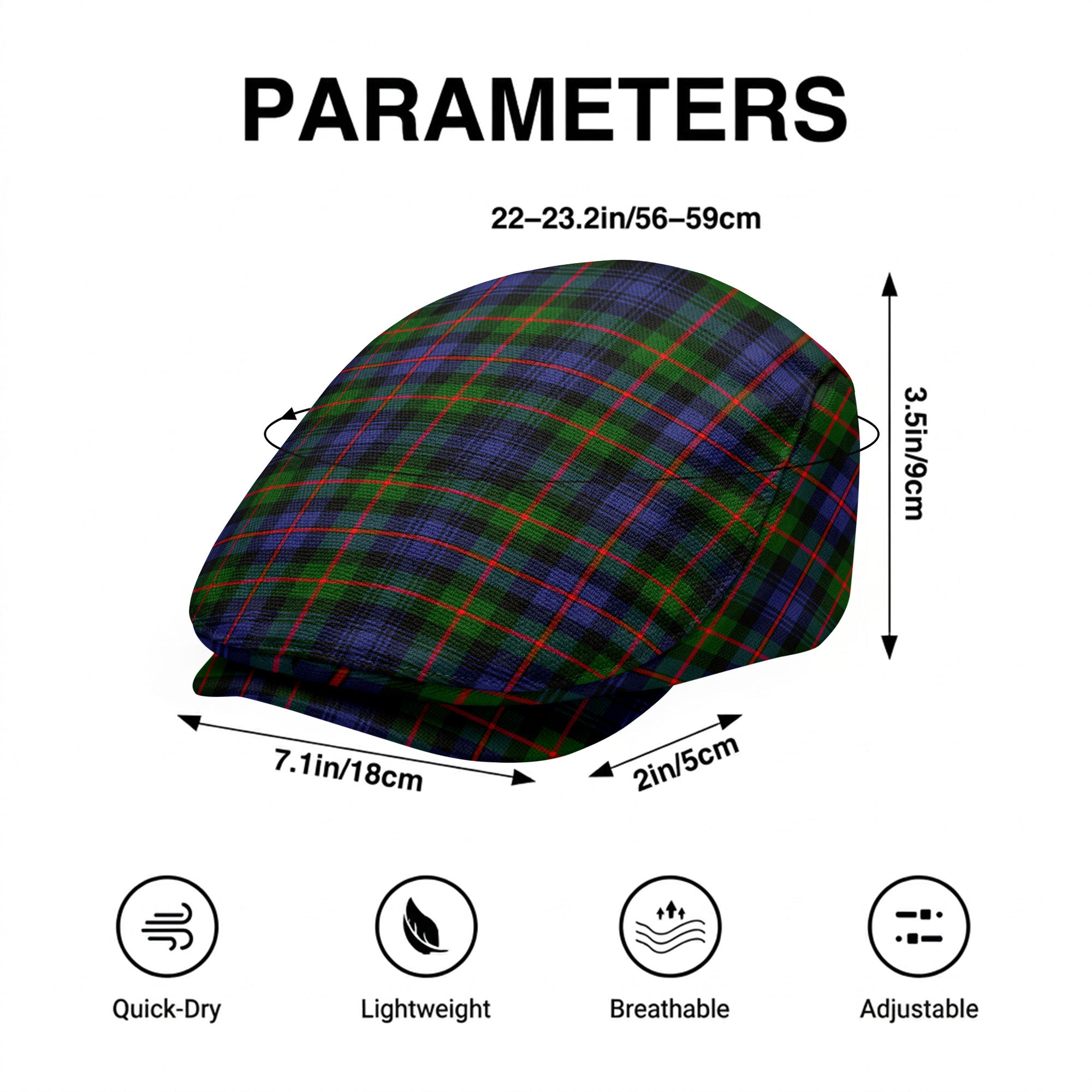 Murray of Atholl Modern Tartan Flat Caps
