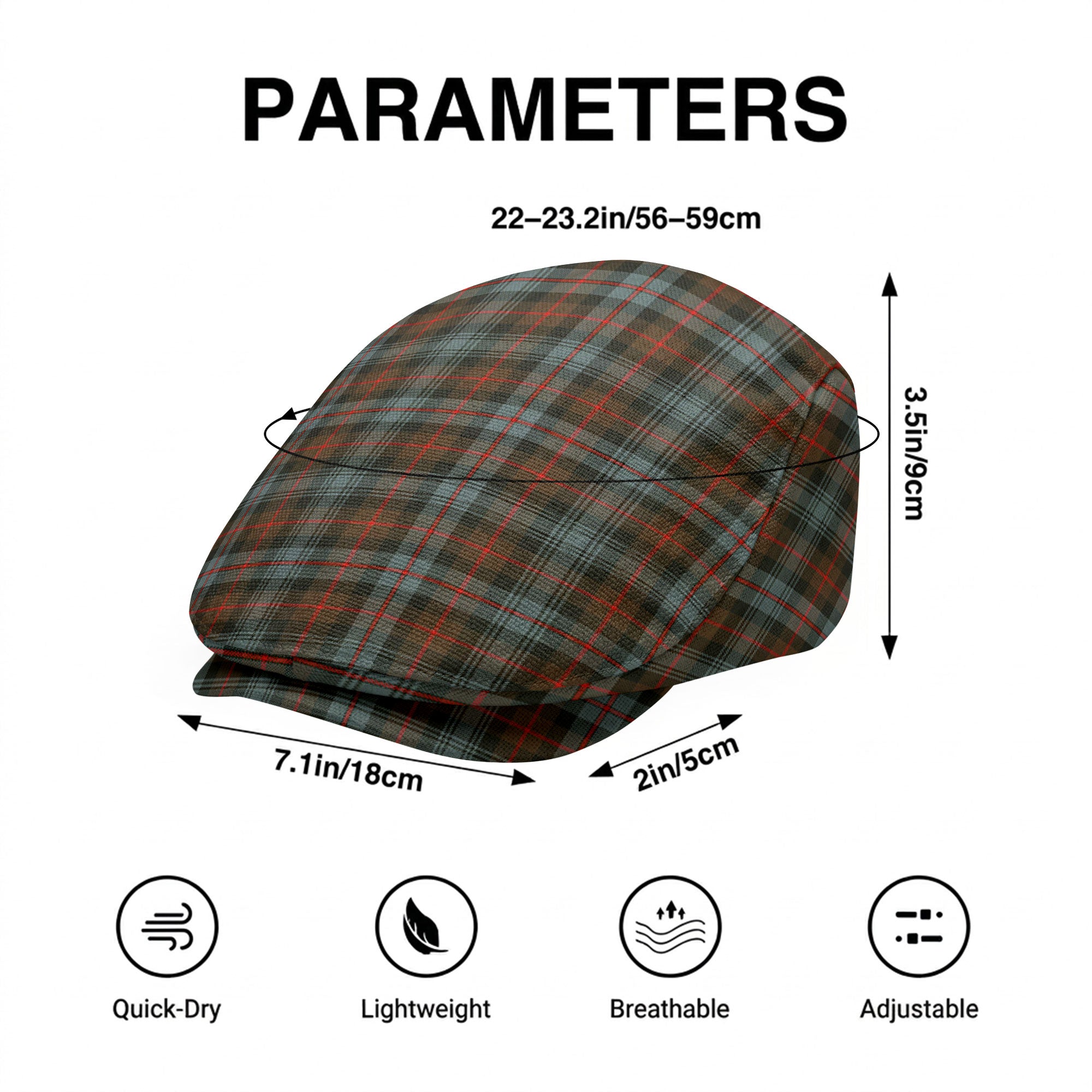 Murray of Atholl Weathered Tartan Flat Caps