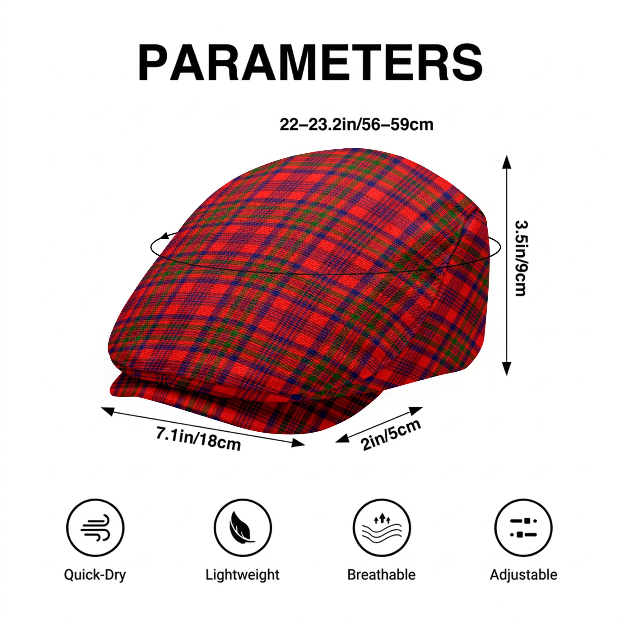Murray of Tulloch Modern Tartan Flat Caps