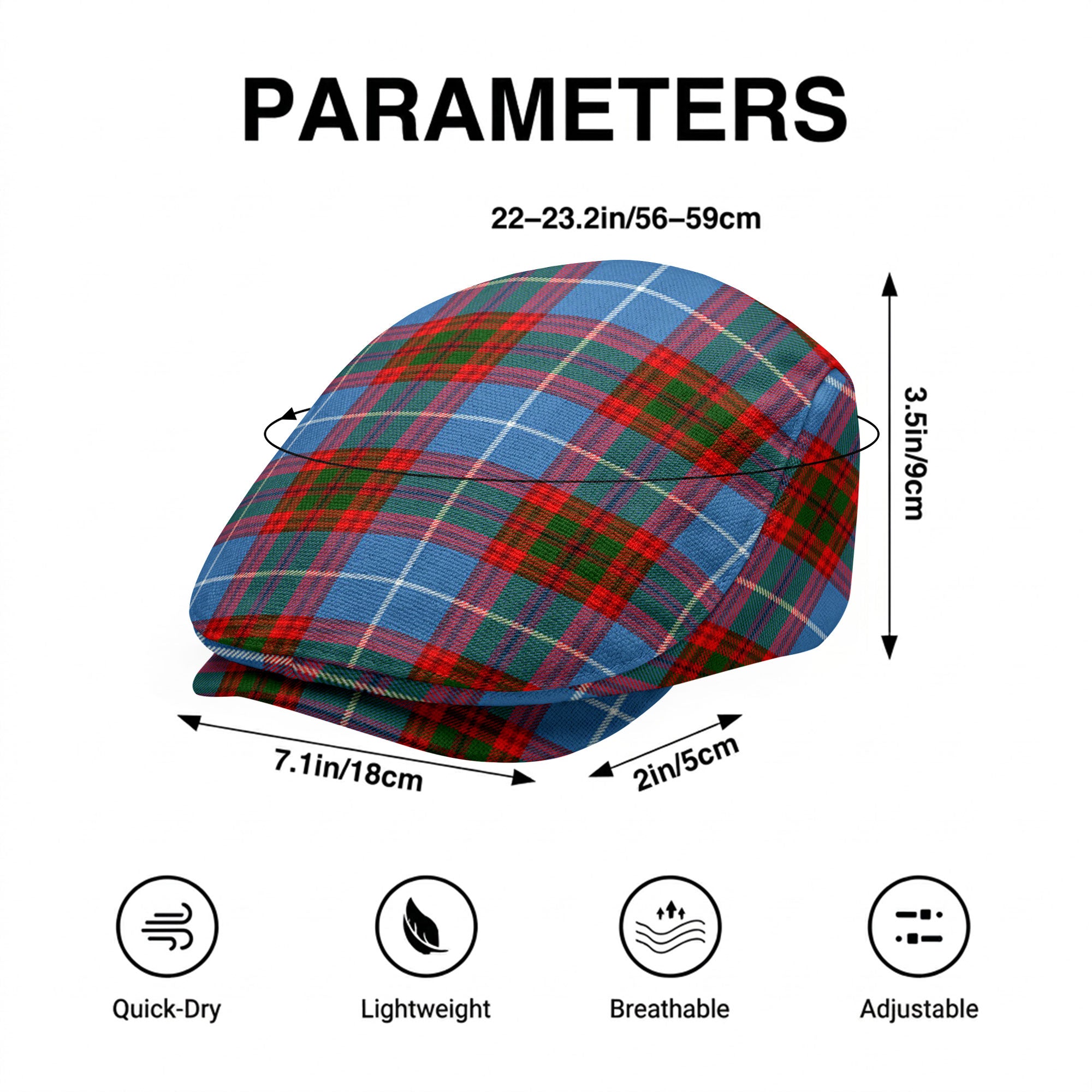 Newton Tartan Flat Caps