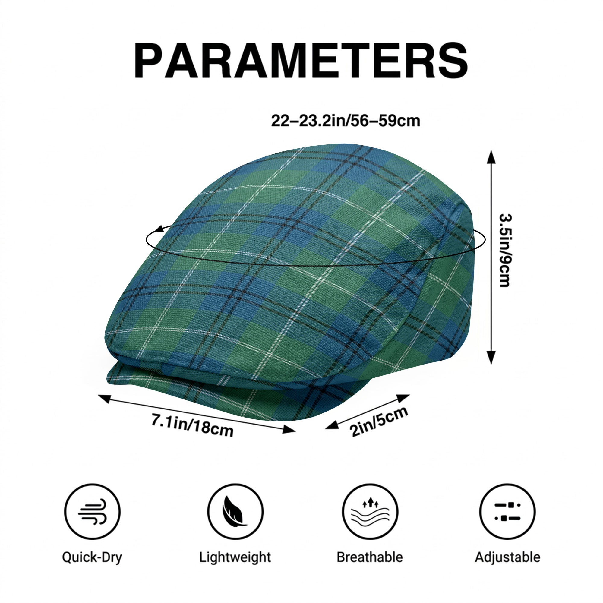 Oliphant Ancient Tartan Flat Caps