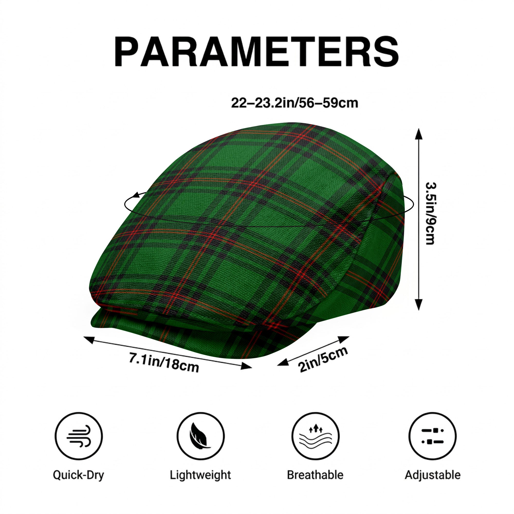 Orrock Tartan Flat Caps