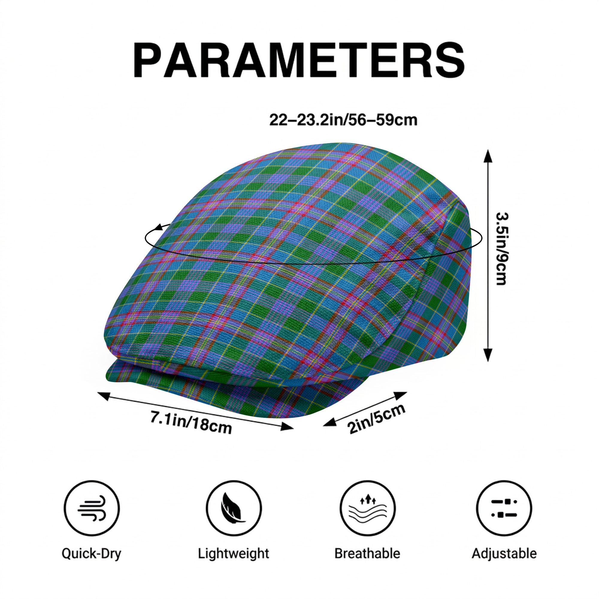 Ralston Tartan Flat Caps