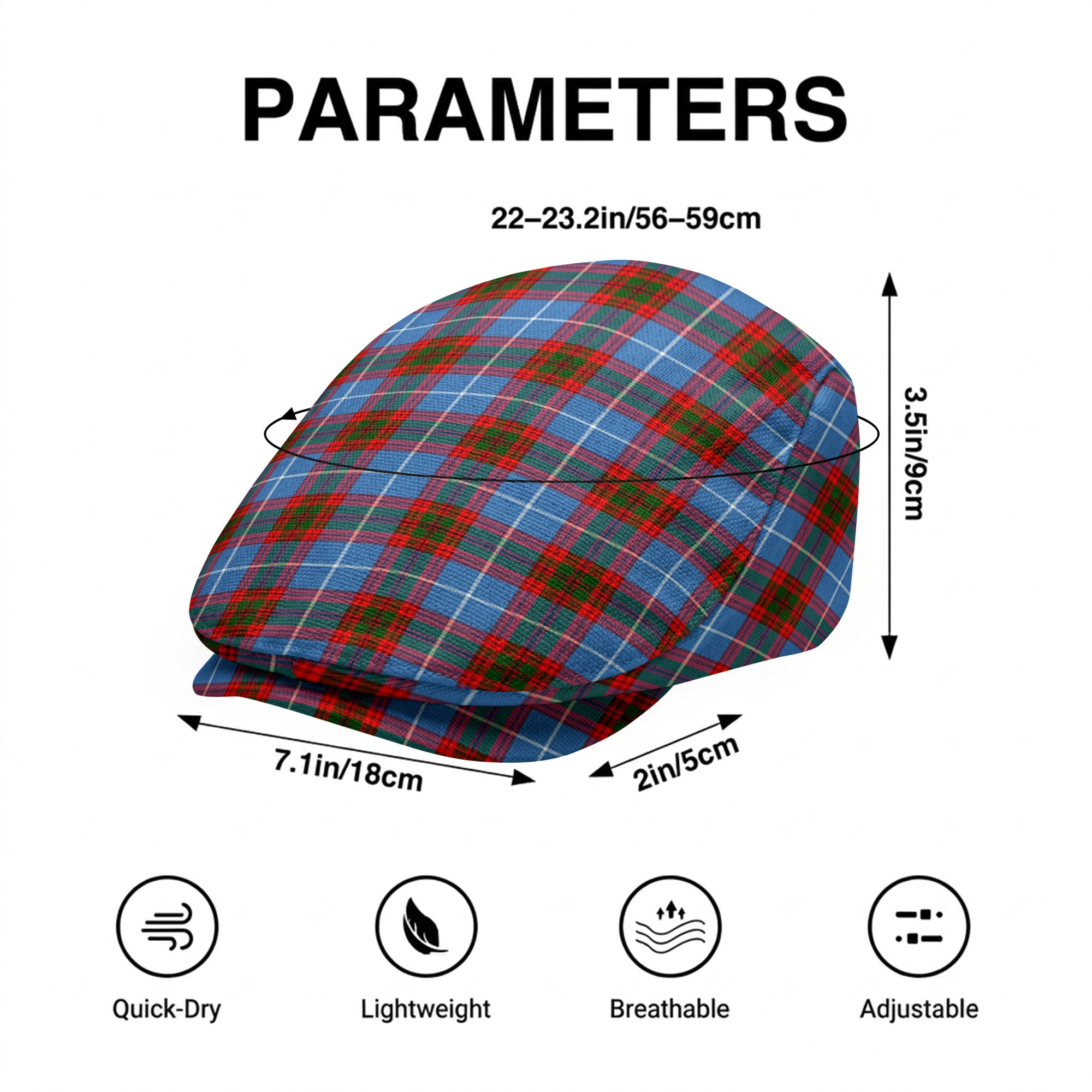 Skirving Tartan Flat Caps