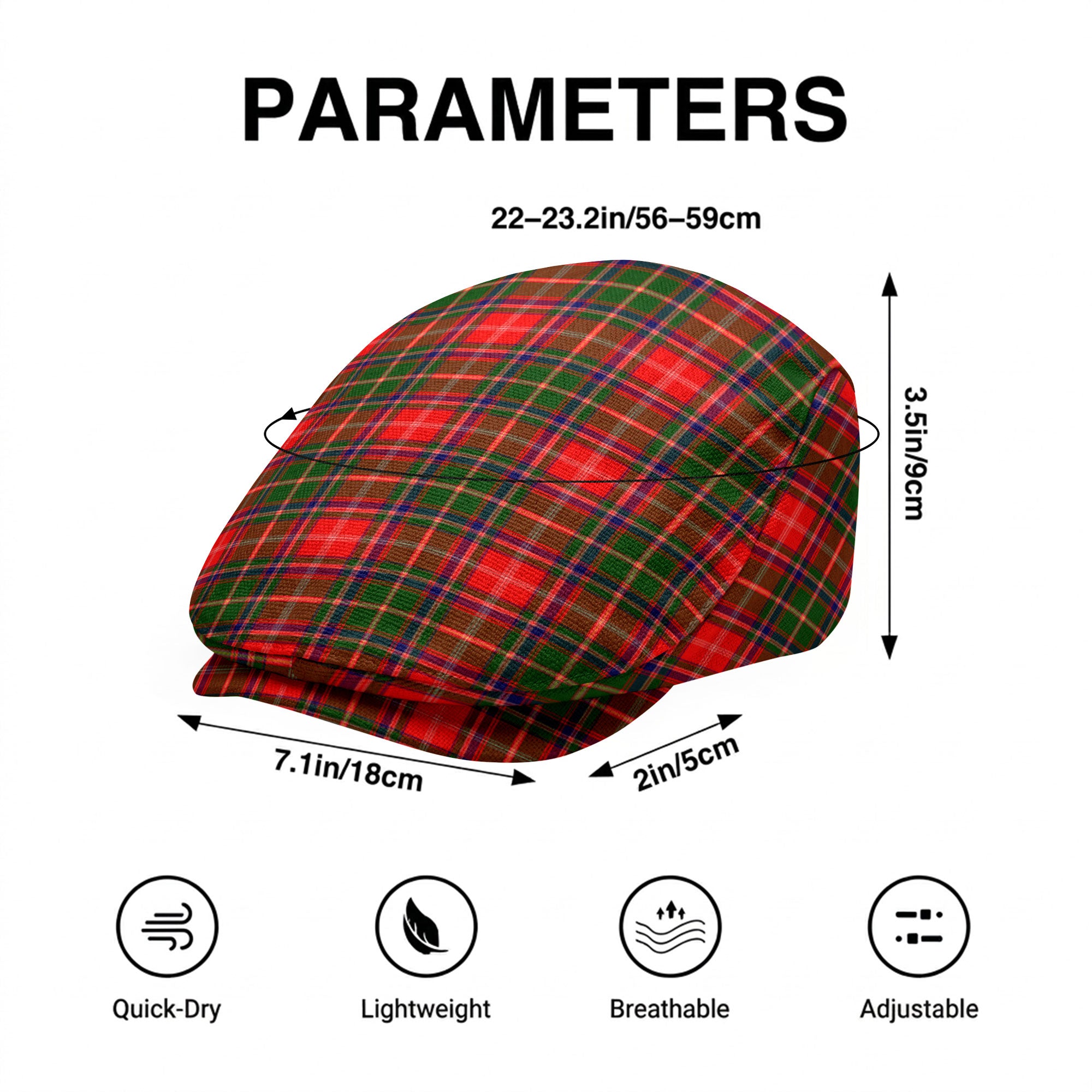 Somerville Tartan Flat Caps
