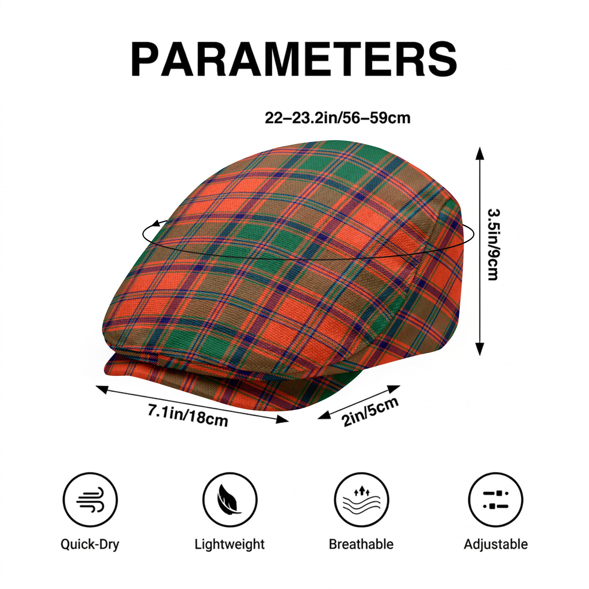 Stewart of Appin Ancient Tartan Flat Caps