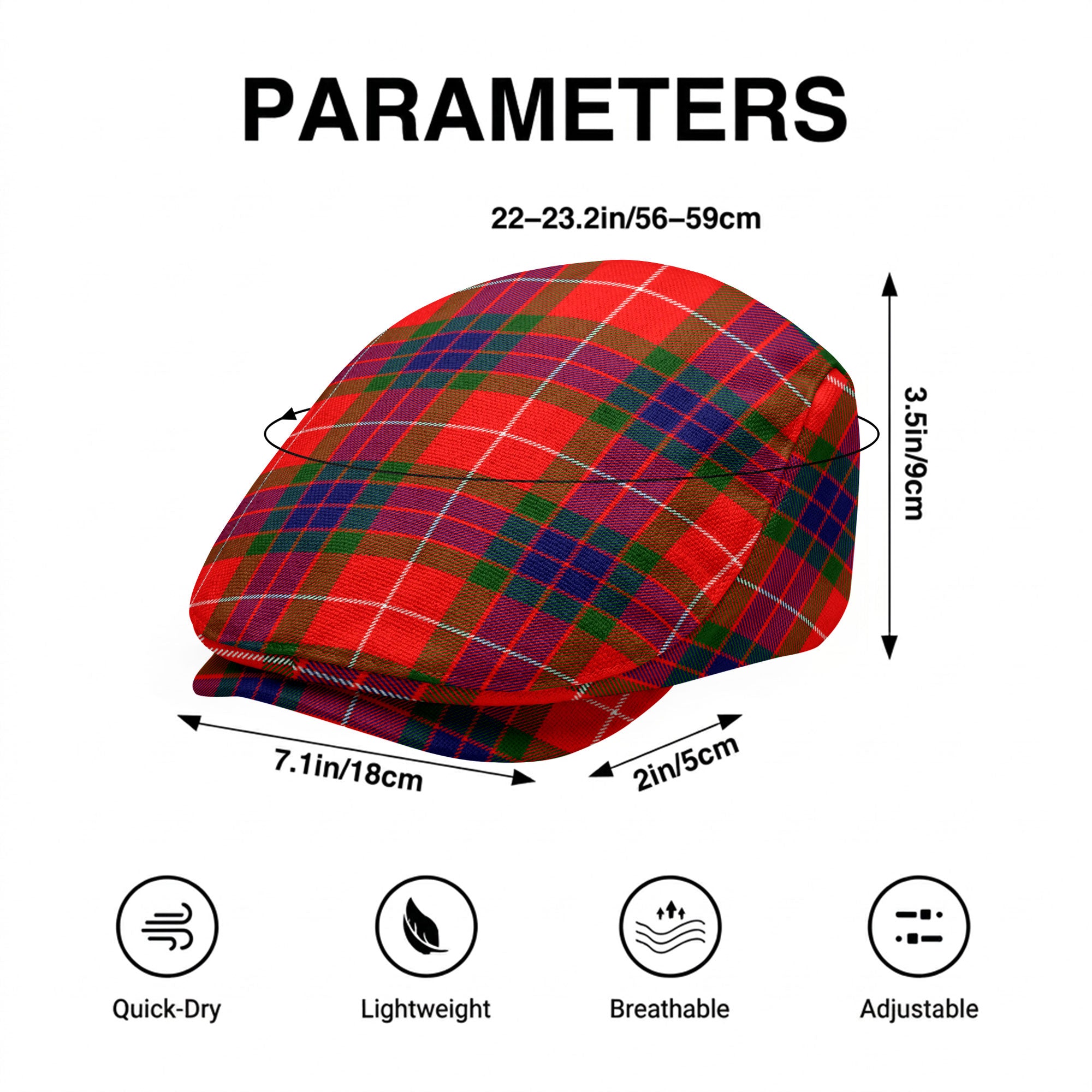 Tweedie Tartan Flat Caps