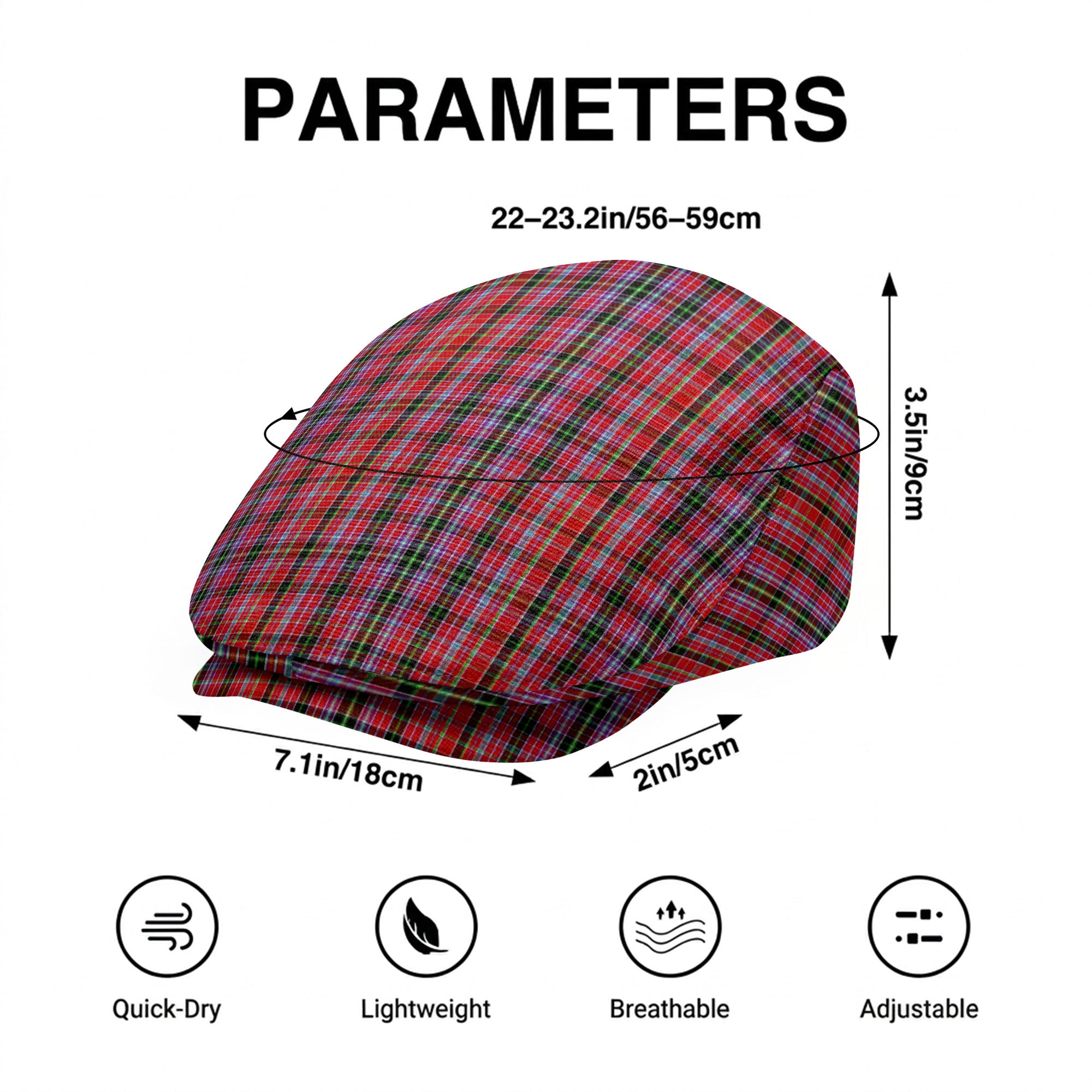 Udny Tartan Flat Caps