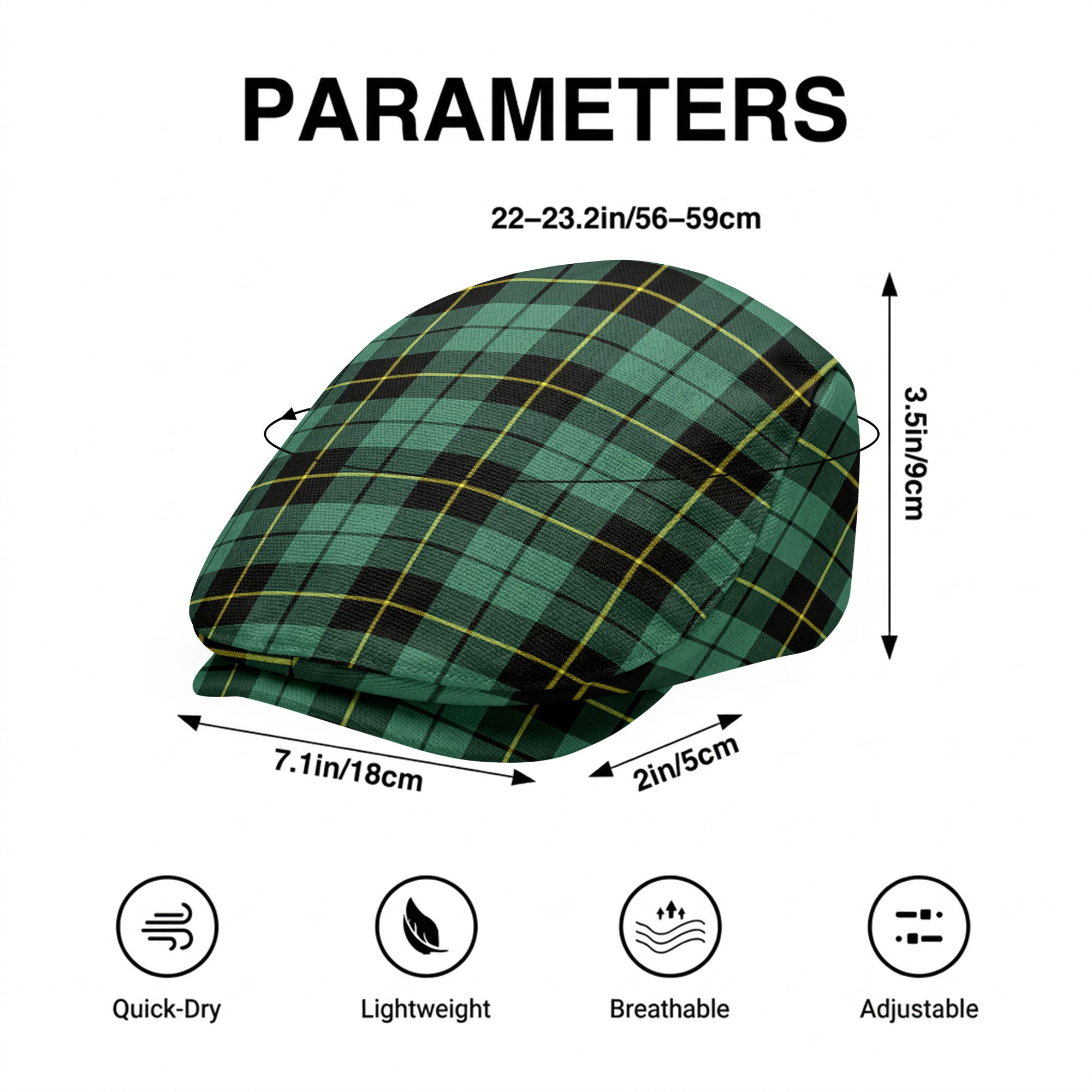 Wallace Hunting Ancient Tartan Flat Caps