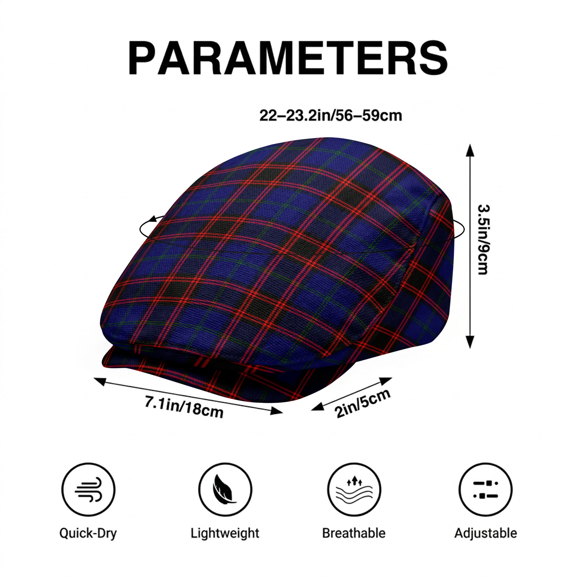 Wedderburn Tartan Flat Caps