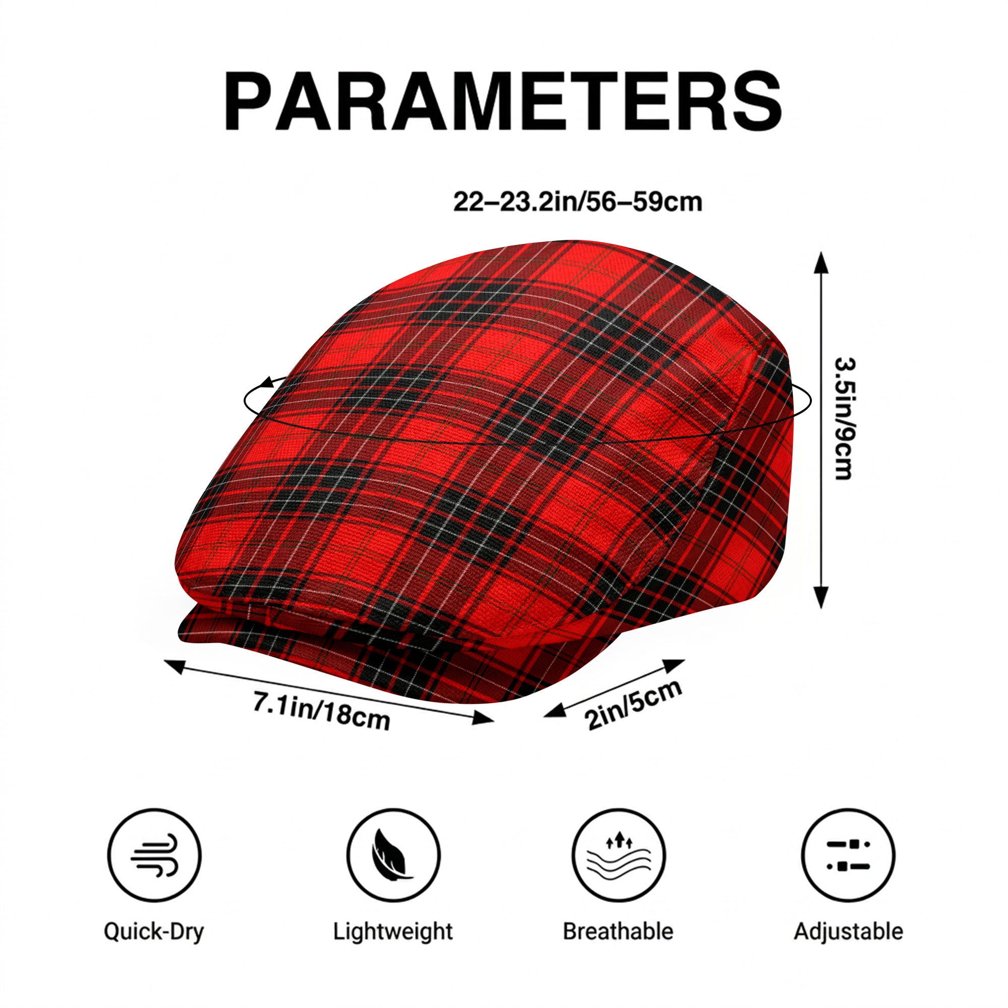 Wemyss Modern Tartan Flat Caps