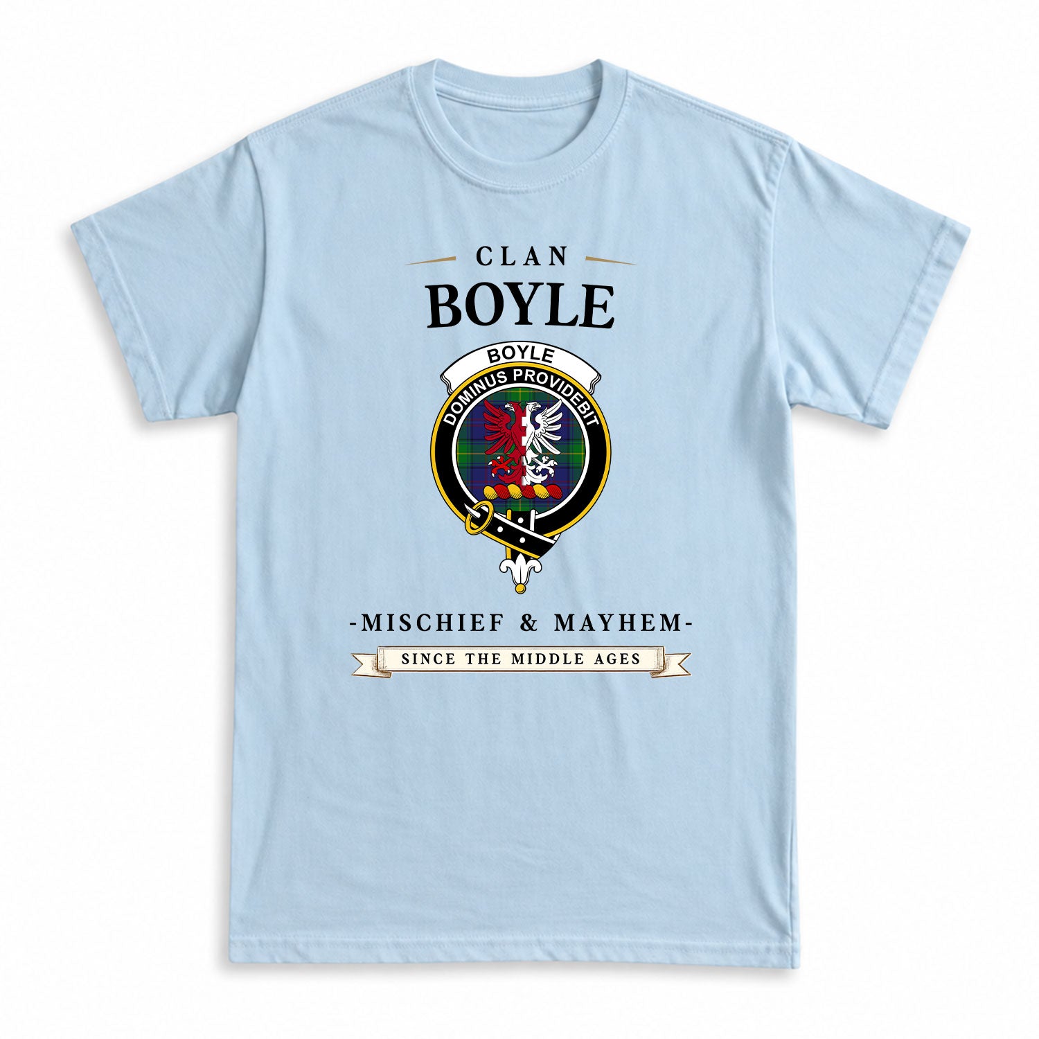 Boyle Tartan Crest Mischief and Mayhem T-shirt