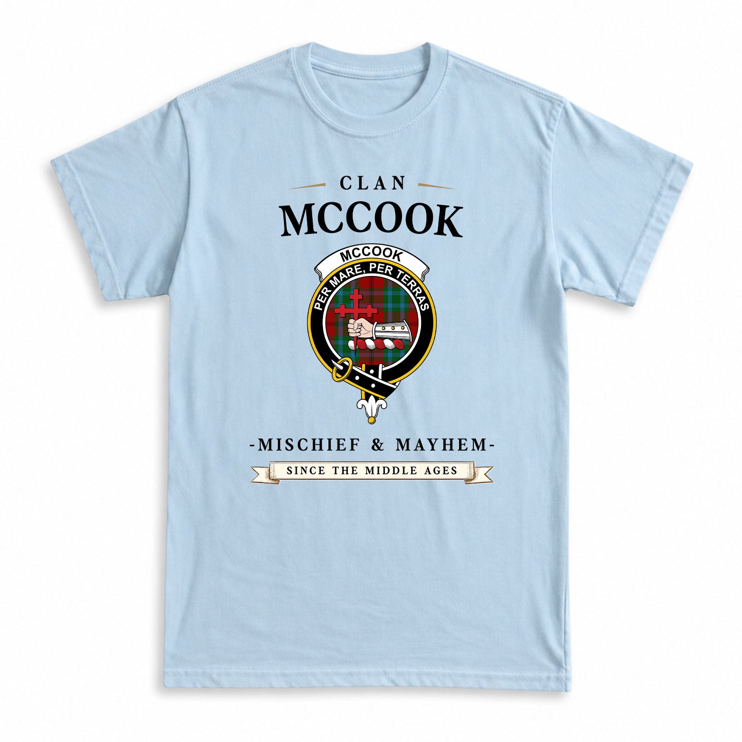 McCook Tartan Crest Mischief and Mayhem T-shirt