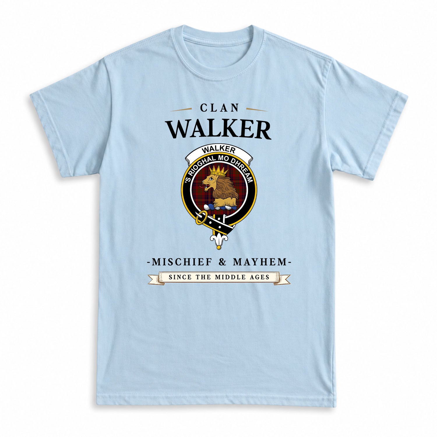 Walker Tartan Crest Mischief and Mayhem T-shirt