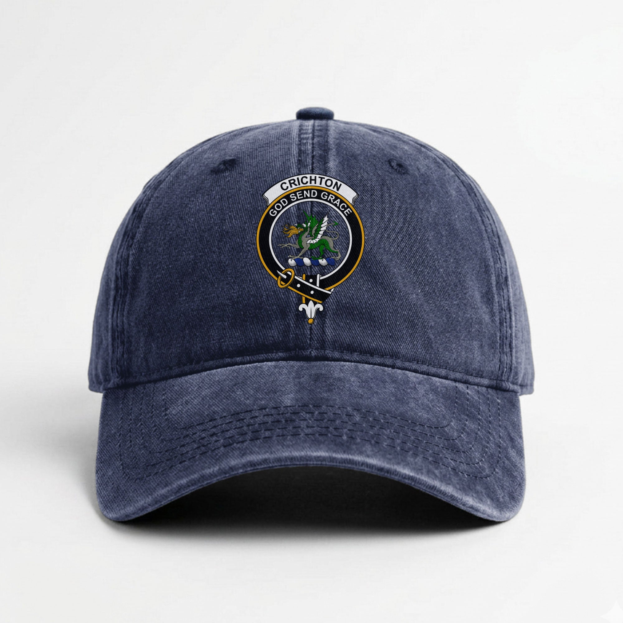Crichton Crest Washed Classic Cap