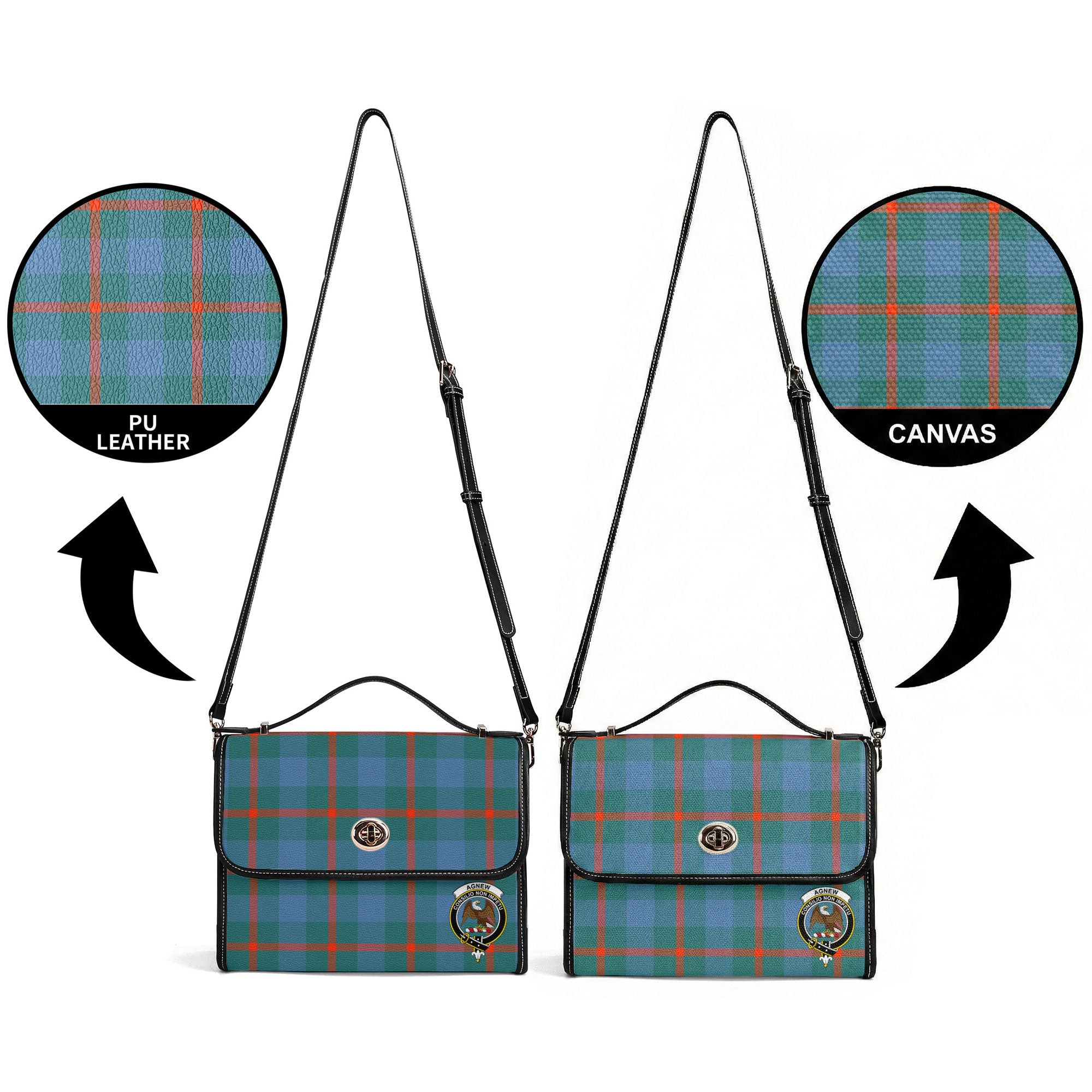Agnew Ancient Tartan Crest Satchel Bag