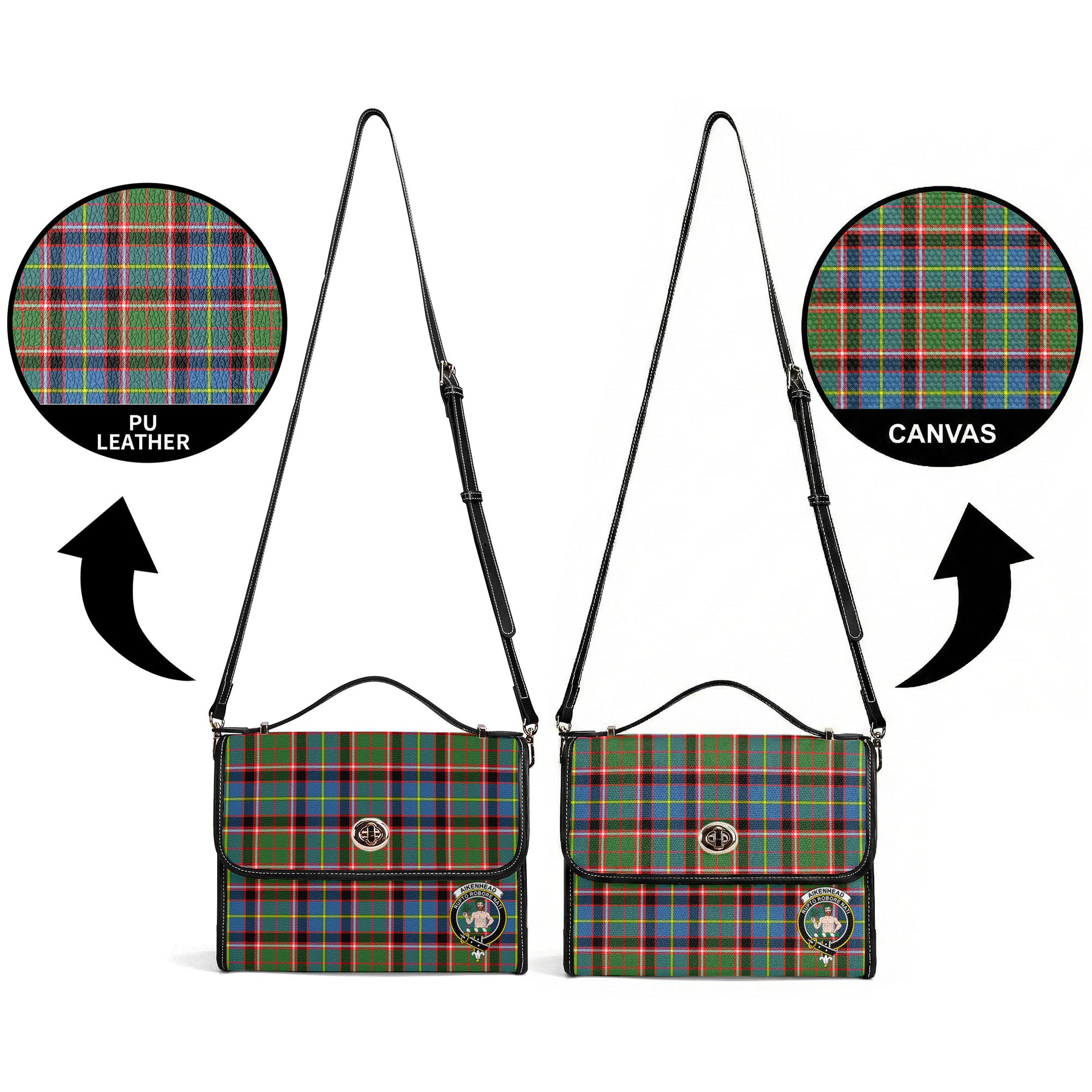 Aikenhead Tartan Crest Satchel Bag