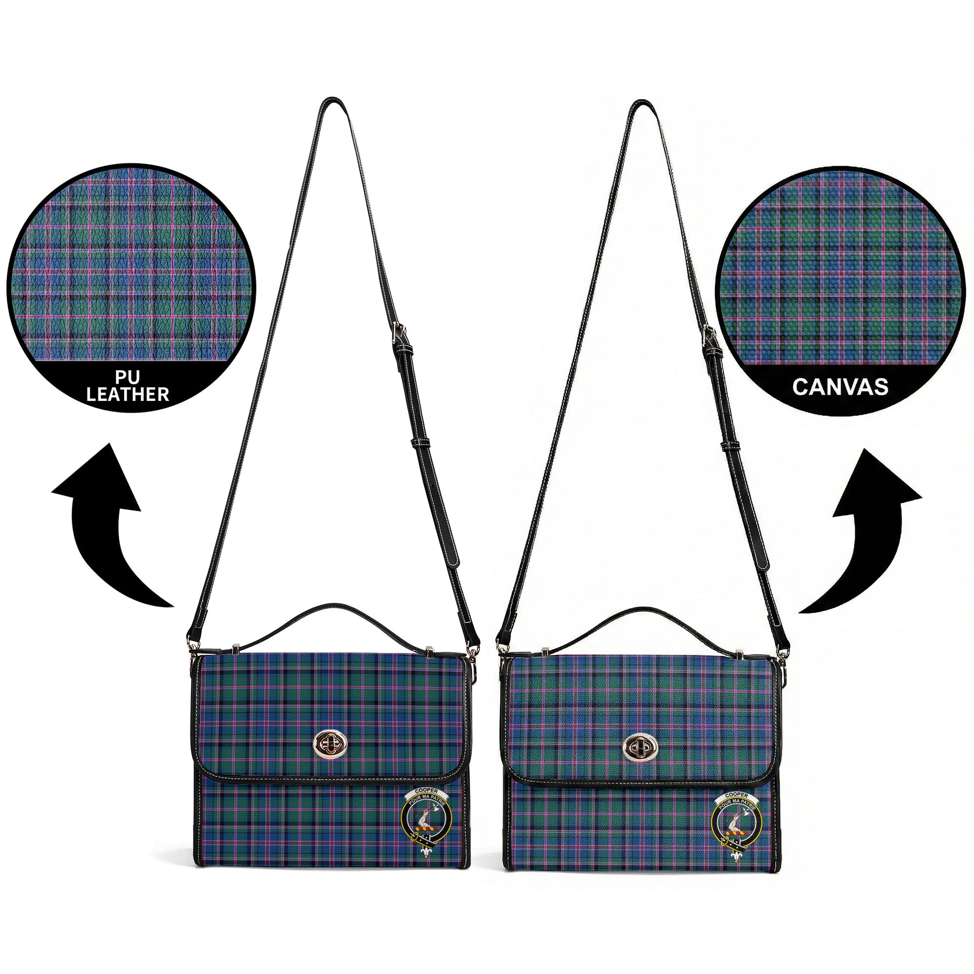 Cooper Ancient Tartan Crest Satchel Bag