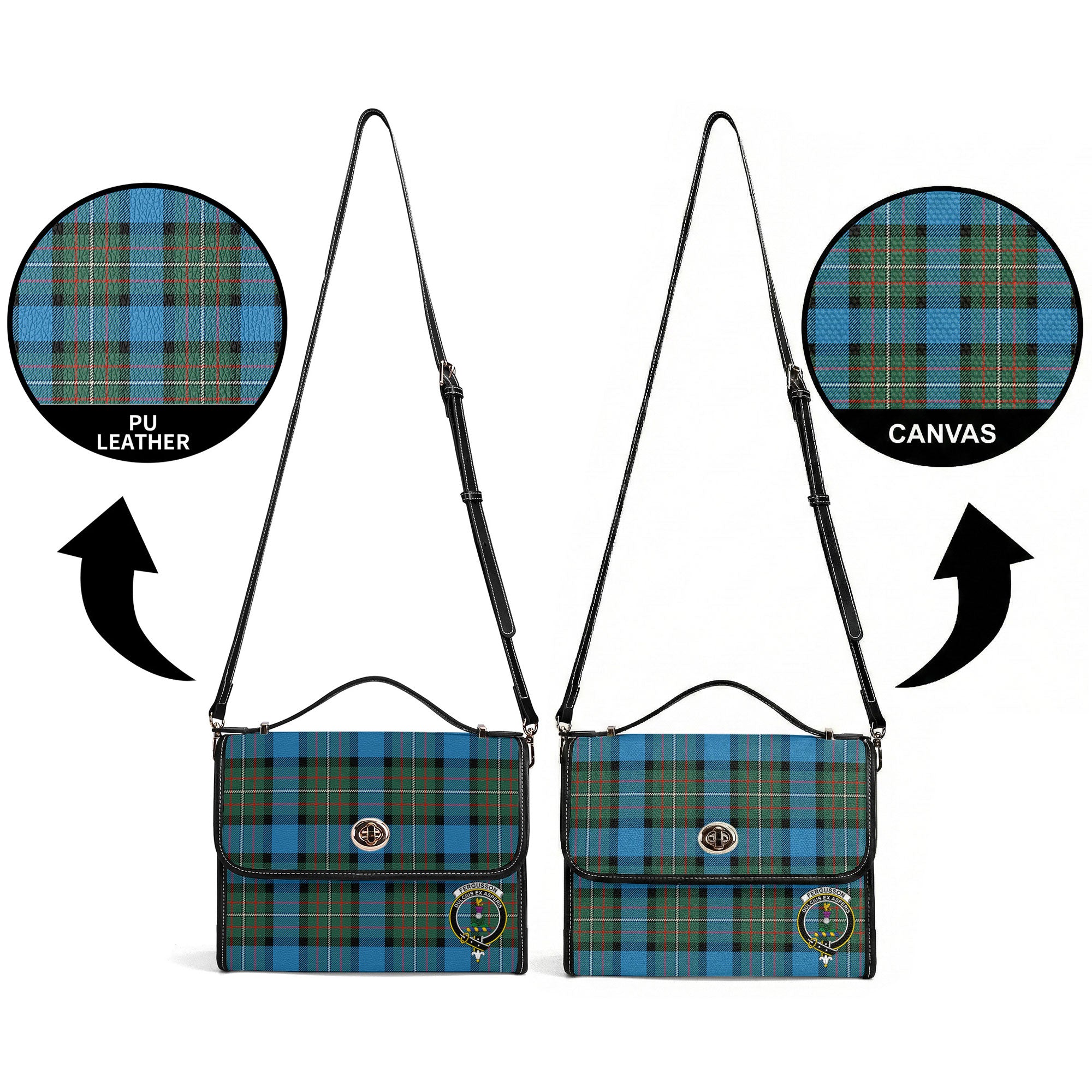 Fergusson Ancient Tartan Crest Satchel Bag