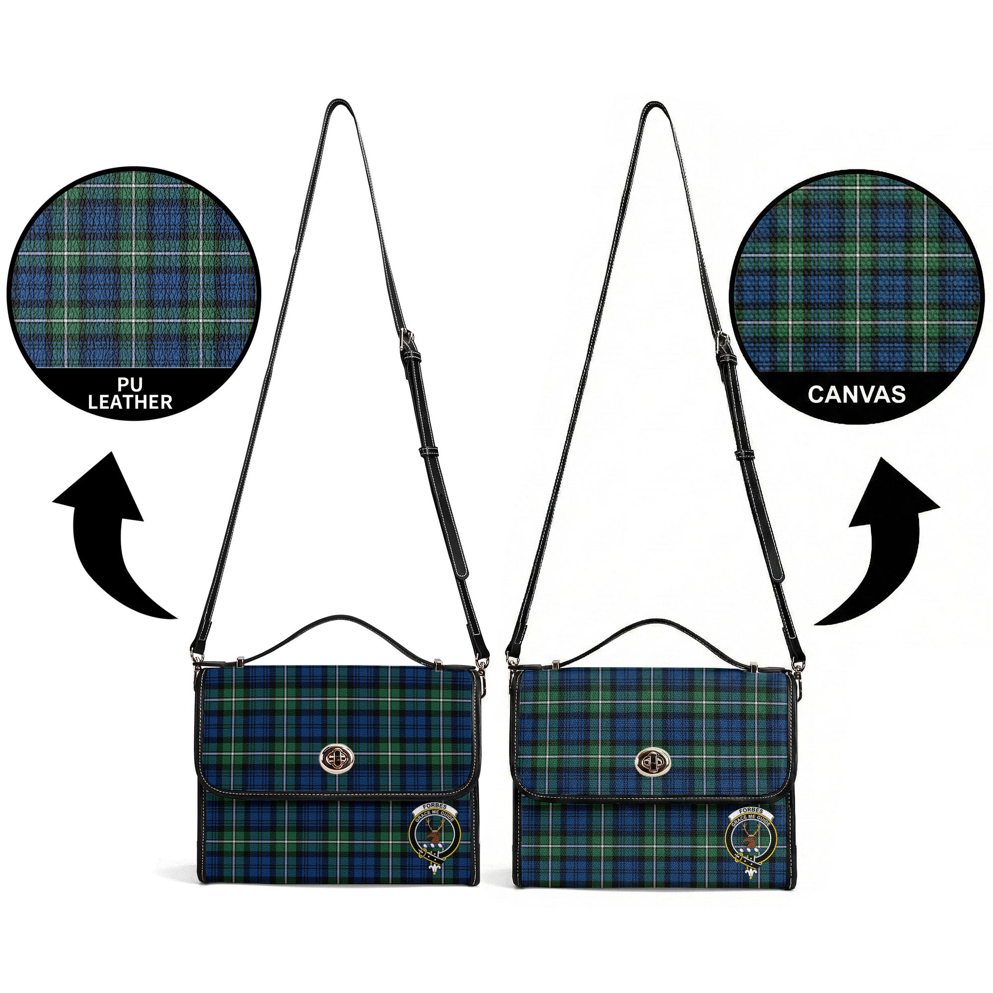 Forbes Ancient Tartan Crest Satchel Bag