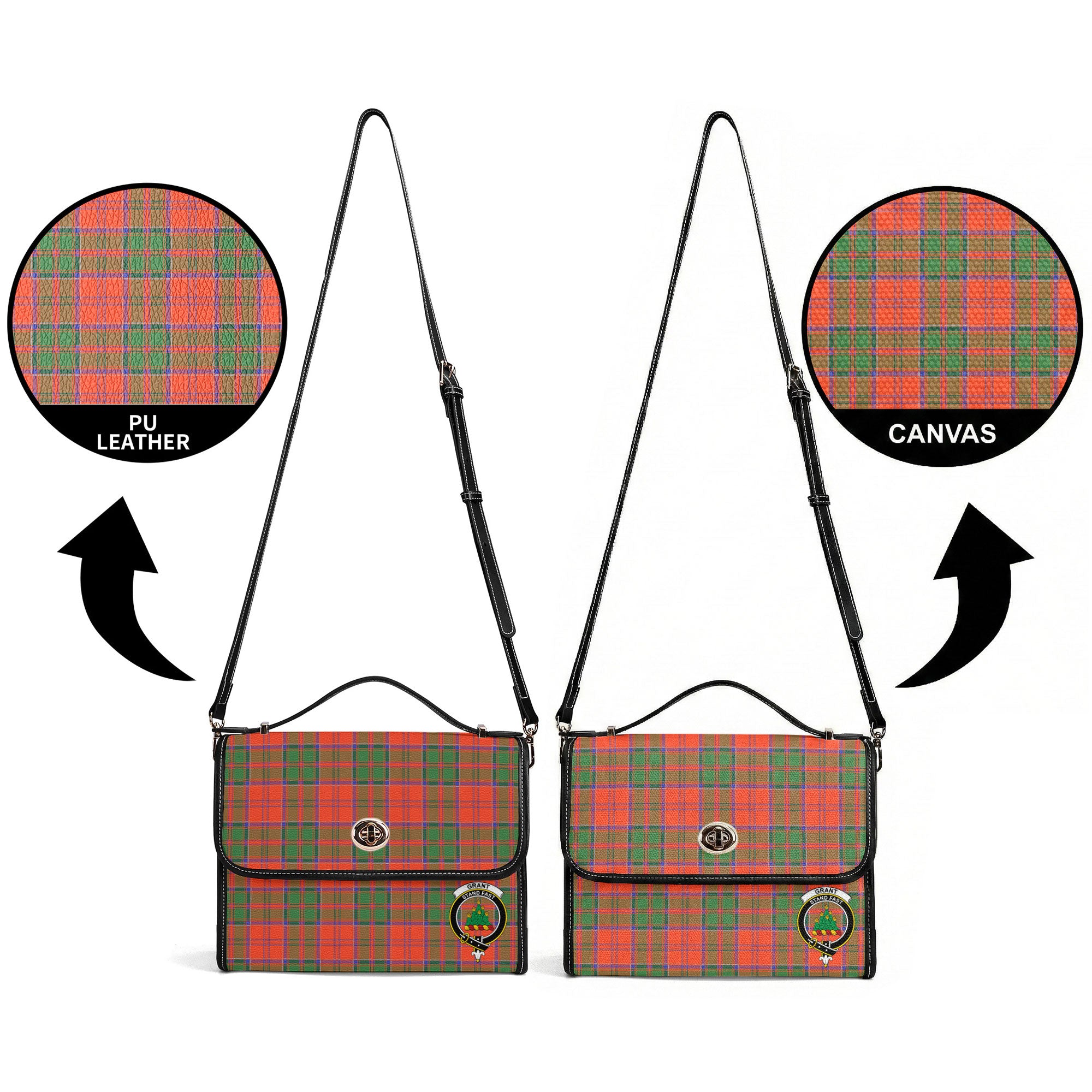 Grant Ancient Tartan Crest Satchel Bag