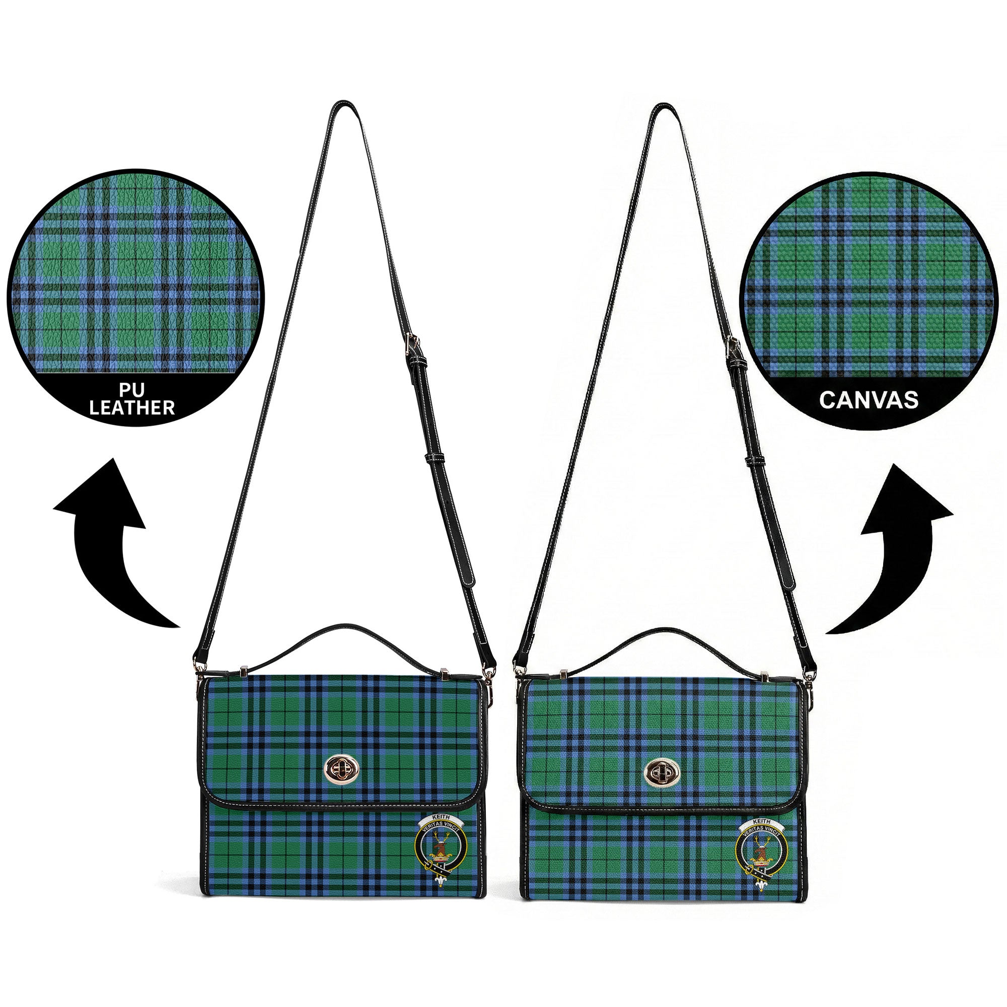 Keith Ancient Tartan Crest Satchel Bag