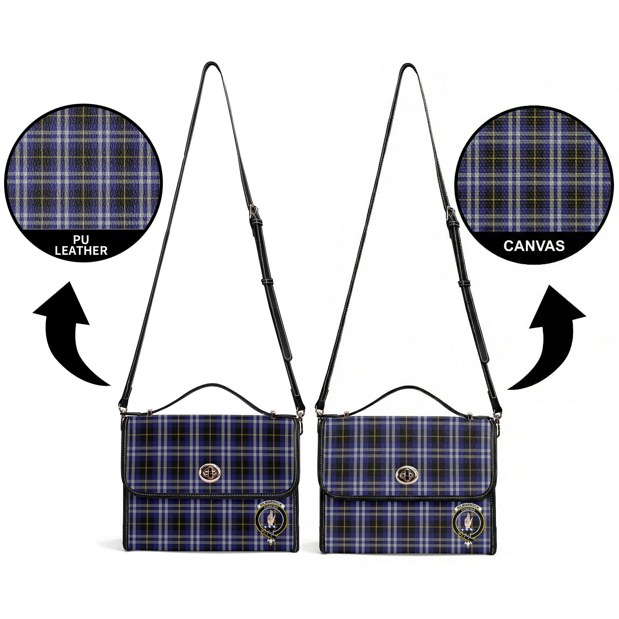 Kilmarnock Tartan Crest Satchel Bag