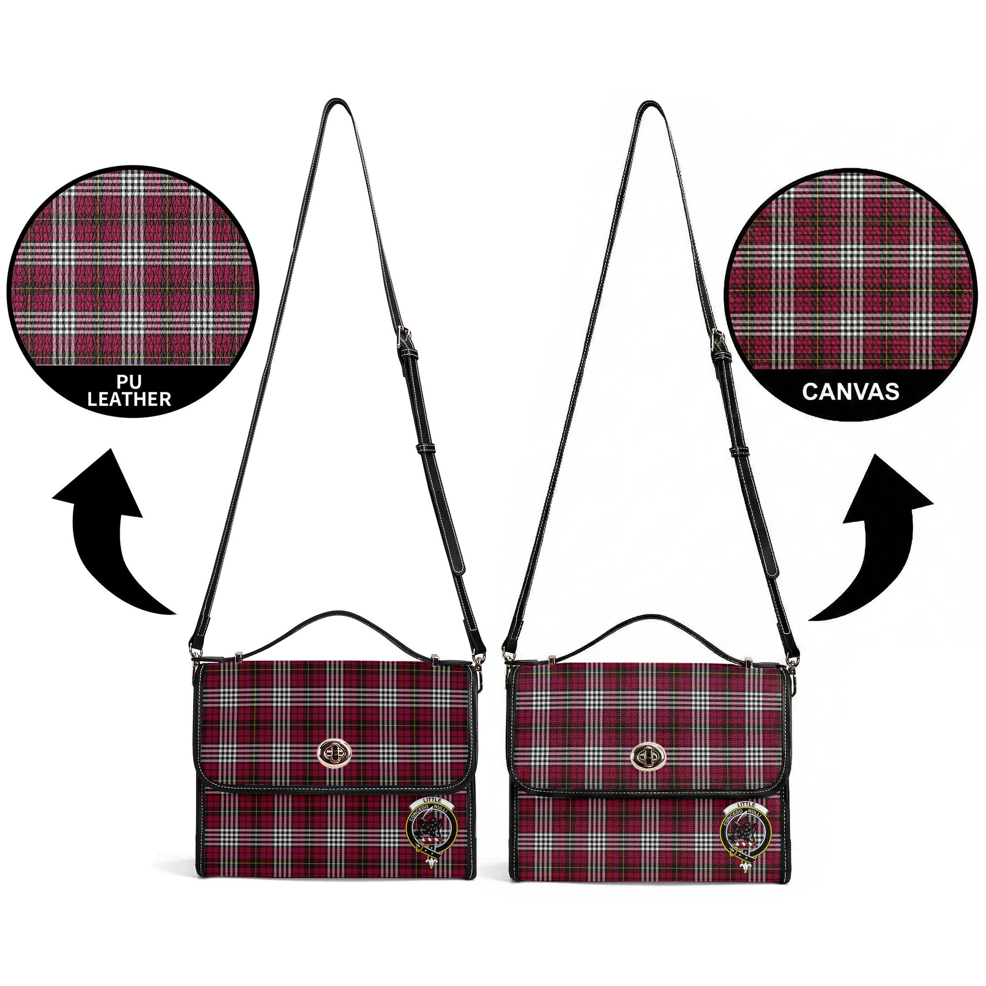 Little Tartan Crest Satchel Bag