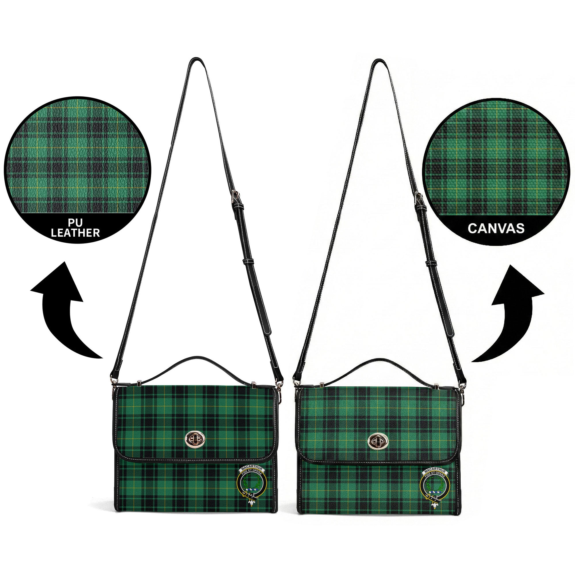 MacArthur Ancient Tartan Crest Satchel Bag