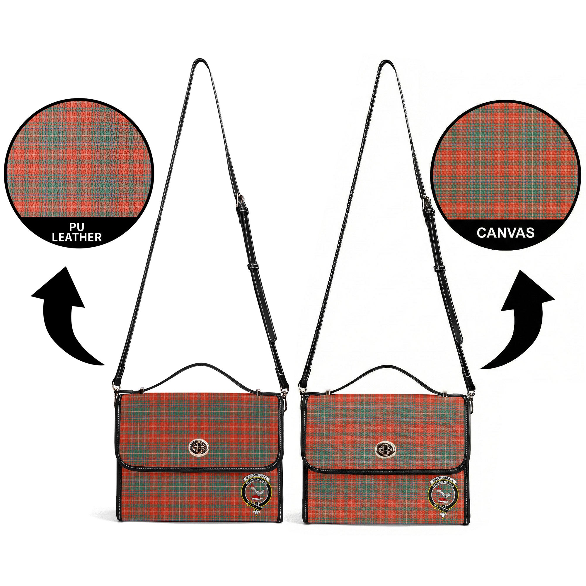 MacDougall Ancient Tartan Crest Satchel Bag