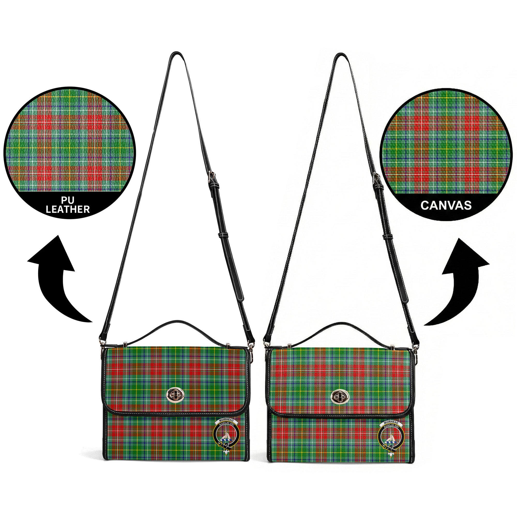 Muirhead Tartan Crest Satchel Bag