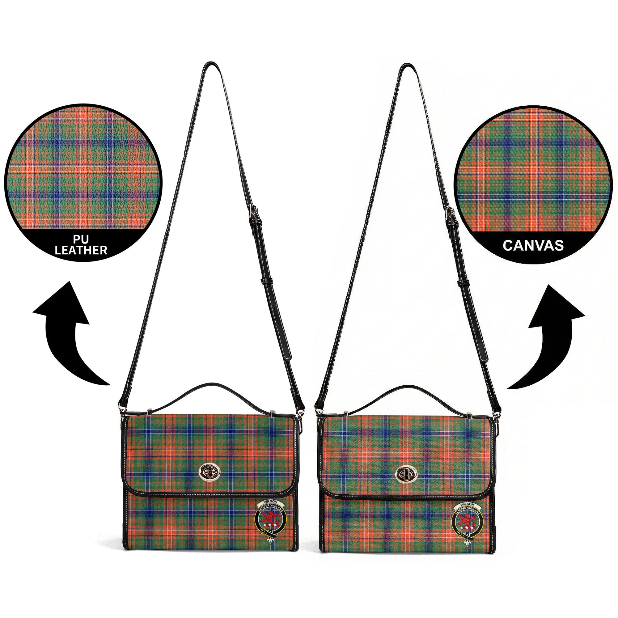 Wilson Ancient Tartan Crest Satchel Bag