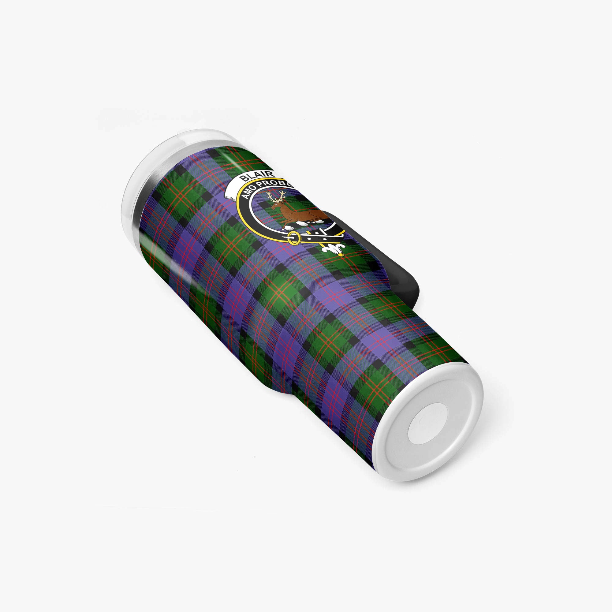 Blair Modern Tartan Crest 40 oz Insulated Tumbler with Handle