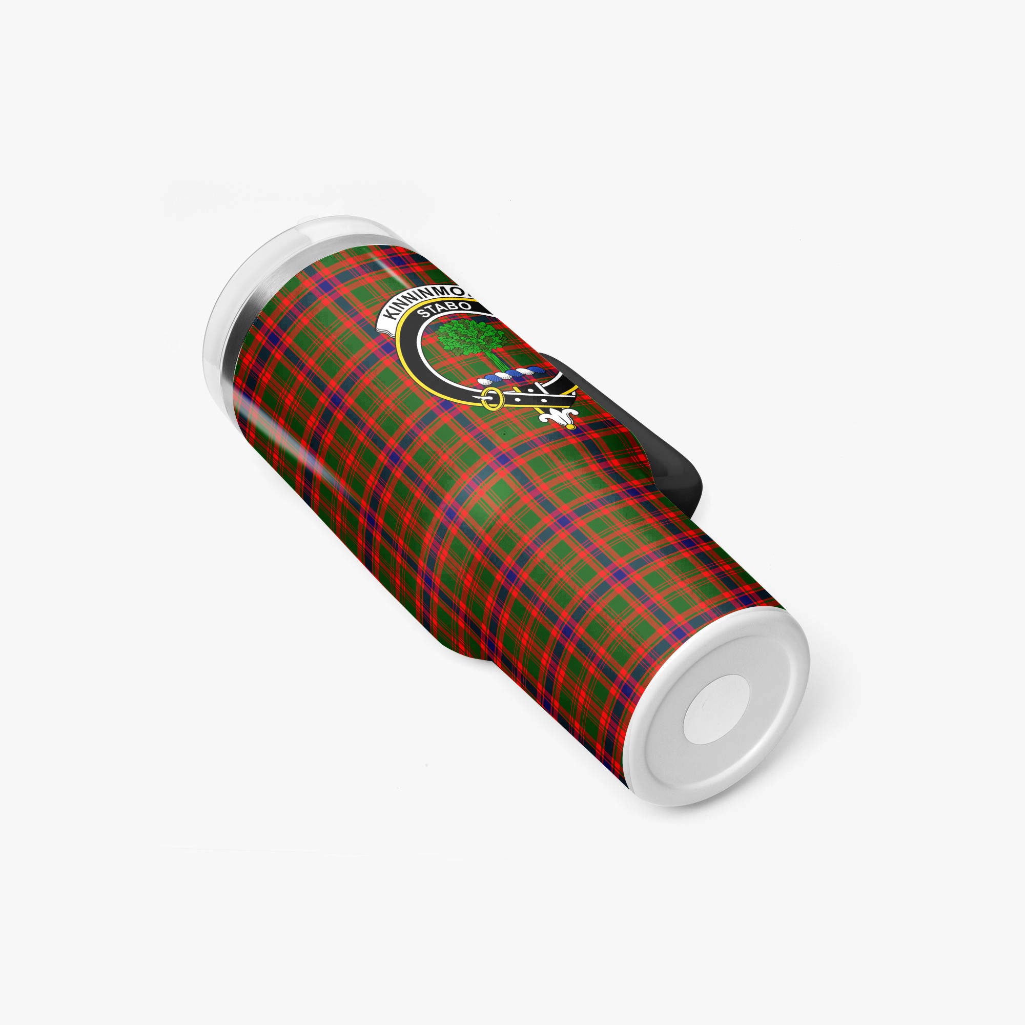 Kinninmont Tartan Crest 40 oz Insulated Tumbler with Handle