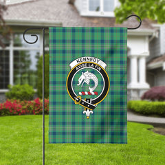Kennedy Ancient Tartan Crest Garden Flag