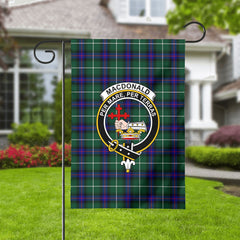 MacDonald of the Isles Hunting Modern Tartan Crest Garden Flag