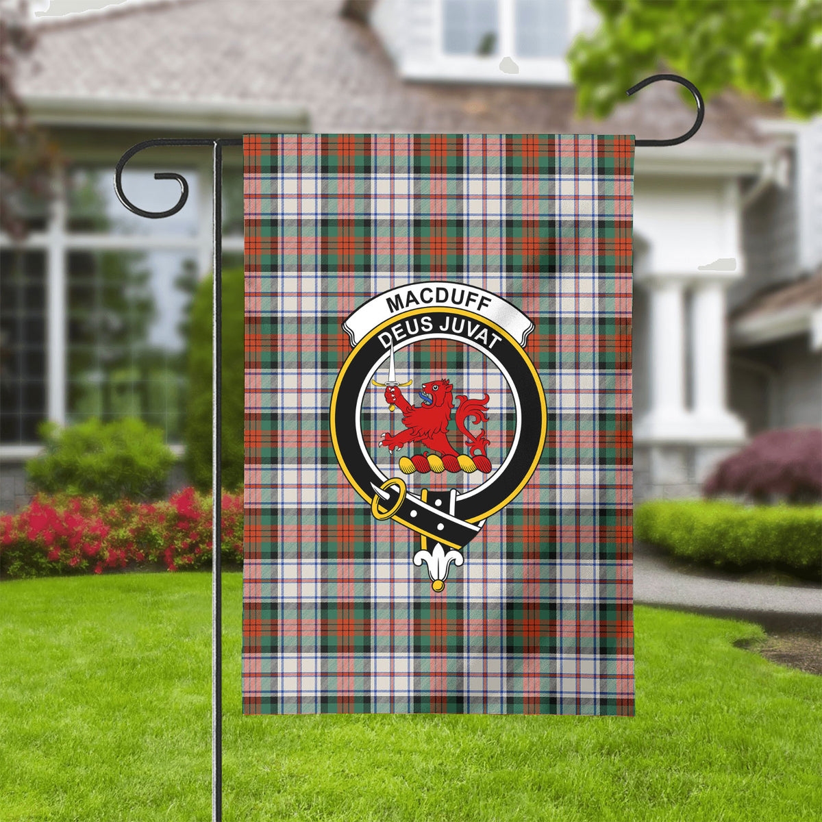 MacDuff Dress Ancient Tartan Crest Garden Flag