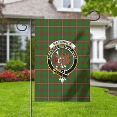 MacKinnon Hunting Modern Tartan Crest Garden Flag