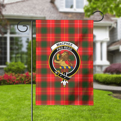 MacPhee Modern Tartan Crest Garden Flag