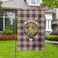 MacPherson Hunting Ancient Tartan Crest Garden Flag