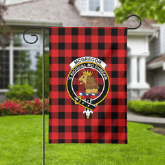 McGregor Rob Roy Modern Tartan Crest Garden Flag