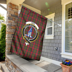 Ged Tartan Crest Garden Flag