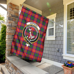 Hopkirk Tartan Crest Garden Flag